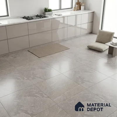 Stone Floor Tile TL 05361 Strada Caramel Click 2 ft x 2 ft Vitrified Punch Matte Finish - 12 mm | Suitable for Parking, Balcony, Courtyard, Patio, Terrace (Sample)