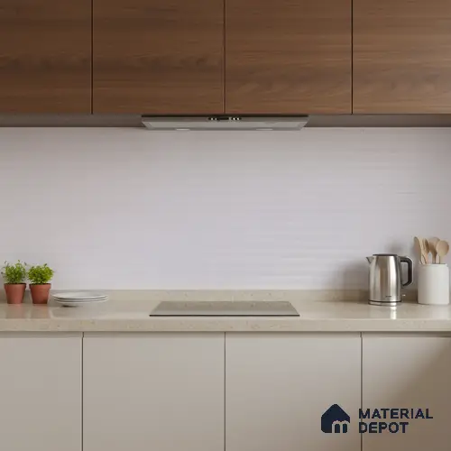 Faux Subway Wall Tile TL 05381 E Miraq Temba White 2 ft x 1 ft Ceramic Matte Finish - 8 mm | Suitable For Kitchen, Bathroom Walls and Backsplashes | Please Expect a Slight Variation of Pattern