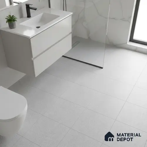 Stone Floor & Wall Tile TL 05446 C Jewel Nimbus Silver 1 ft x 1 ft Ceramic Matte Finish - 7.5 mm | Suitable for Bathroom, Terrace & Balcony