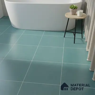 Stone Floor & Wall Tile TL 05446 E Jewel Aqua Teal 1 ft x 1 ft Ceramic Matte Finish - 7.5 mm | Suitable for Bathroom, Terrace & Balcony