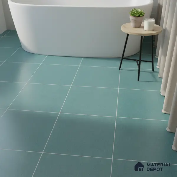 Stone Floor & Wall Tile TL 05446 E Jewel Aqua Teal 1 ft x 1 ft Ceramic Matte Finish - 7.5 mm | Suitable for Bathroom, Terrace & Balcony