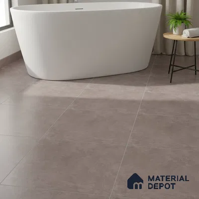 Stone Matching Floor Tile TL 05466 B Lustra Mailo Taupe 1 ft x 1 ft Ceramic Antiskid Matte Finish - 9 mm | Suitable for Bathroom, Kitchen