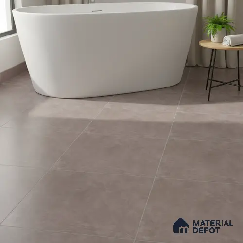 Stone Matching Floor Tile TL 05466 B Lustra Mailo Taupe 1 ft x 1 ft Ceramic Antiskid Matte Finish - 9 mm | Suitable for Bathroom, Kitchen