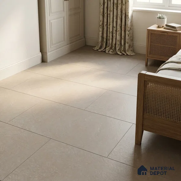Cement Look Wall & Floor Matte Finish Mocha Vitrified Tile | TL 05516 C 4 ft x 2 ft - 9 mm | Suitable For Living Room, Hall & Study