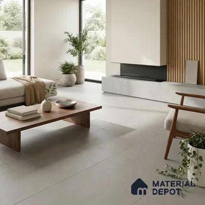 Cement Look Wall & Floor Matte Finish Slate Vitrified Tile | TL 05520 C 4 ft x 2 ft - 9 mm | Suitable For Living Room, Hall & Study
