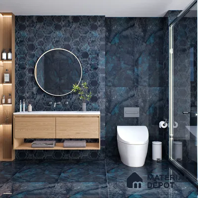 Highlighter Wall & Floor Tile TL 05545 Viola Plum Decor 2 ft x 4 ft Vitrified Glossy Finish - 9 mm | Suitable For Bathroom, Accent/Feature Wall, Dining Area
