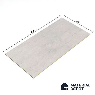 Cement Look Wall & Floor Matte Finish Grey Vitrified Tile | TL 05547 B 4 ft x 2 ft - 9 mm | Suitable For Living Room, Hall & Study