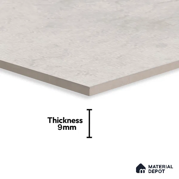 Cement Look Wall & Floor Matte Finish Grey Vitrified Tile | TL 05547 B 4 ft x 2 ft - 9 mm | Suitable For Living Room, Hall & Study