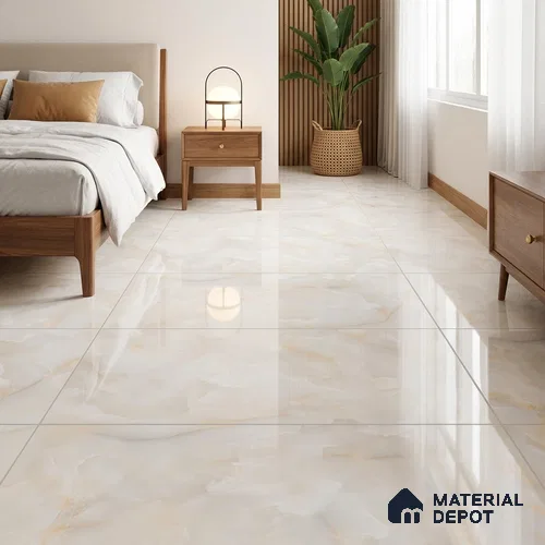Budget Friendly Marble Floor & Wall Tile Value For Money TL 05584 Onyx Carolina 4 ft x 2 ft - Vitrified Glossy Finish -9 mm | 4 Random Design | Suitable for Living Room, Bedroom & Bathroom