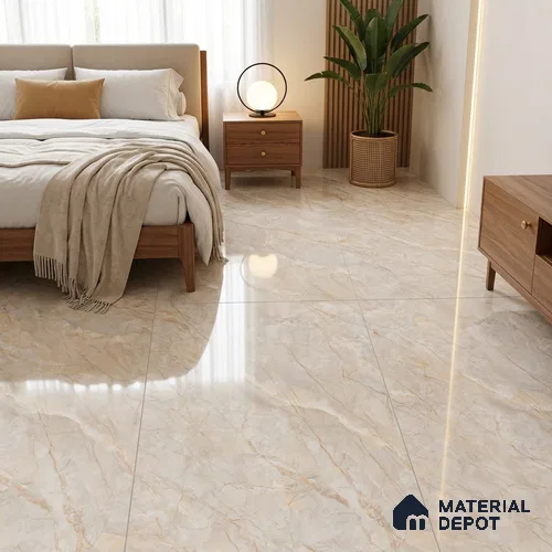 Budget Friendly Marble Floor & Wall Tile Value For Money TL 05596 Natural Lucia 4 ft x 2 ft - Vitrified Glossy Finish -9 mm | 4 Random Design | Suitable for Living Room, Bedroom & Bathroom