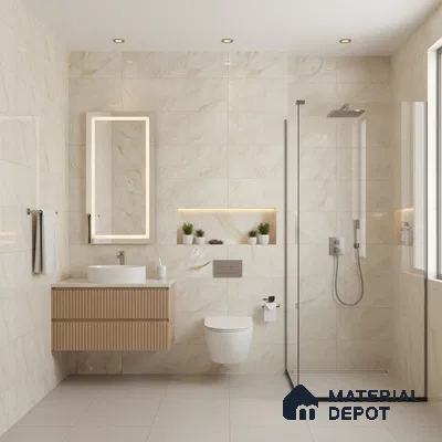 Budget Friendly Marble Floor & Wall Tile Value For Money TL 05607 Infinity Gold 4 ft x 2 ft - Vitrified Glossy Finish -9 mm | Suitable for Living Room, Bedroom & Bathroom