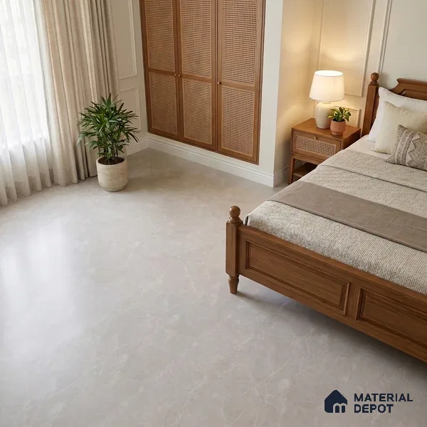 Marble Crema Marfil Wall & Floor Tile TL 05612 Taupe Beige 4 ft x 2 ft Matte Finish Vitrified Tile - 9 mm | 6 Random Designs | Suitable For Living Room, Bedroom, Kitchen