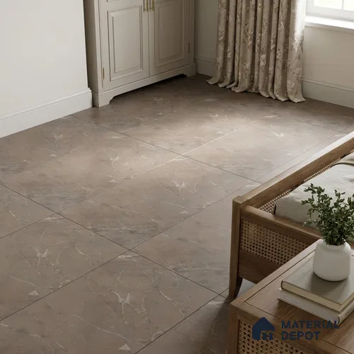Marble Emperador Wall & Floor Tile TL 05616 Mocha Brown 4 ft x 2 ft Matte Finish Vitrified Tile - 9 mm | Suitable For Living Room, Bedroom, Kitchen