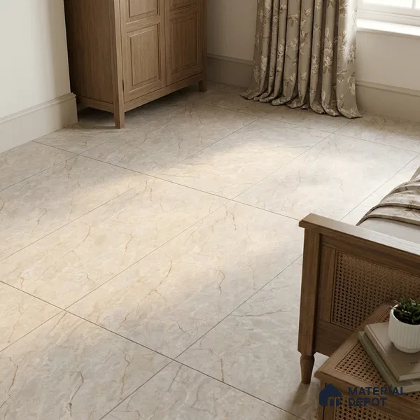 Marble Tundra Grey Wall & Floor Tile TL 05622 Light Grey 4 ft x 2 ft Matte Finish Vitrified Tile - 9 mm | Suitable For Living Room, Bedroom, Kitchen