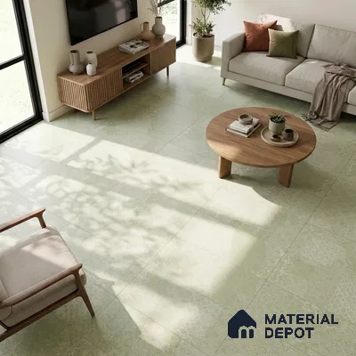 Highlighter Wall & Floor Tile TL 05624 B Green 4 ft x 2 ft Matte Finish Vitrified Tile - 9 mm | Suitable for Living Room, Dining, Feature / Accent Walls