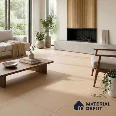 Plain Wall & Floor Tile TL 05626 Orange 4 ft x 2 ft Matte Finish Vitrified Tile - 9 mm | Suitable For Living Room, Hall, Bedroom