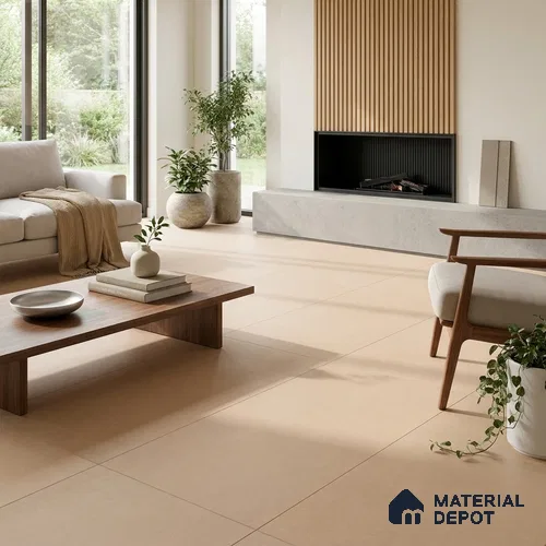 Plain Wall & Floor Tile TL 05626 Orange 4 ft x 2 ft Matte Finish Vitrified Tile - 9 mm | Suitable For Living Room, Hall, Bedroom