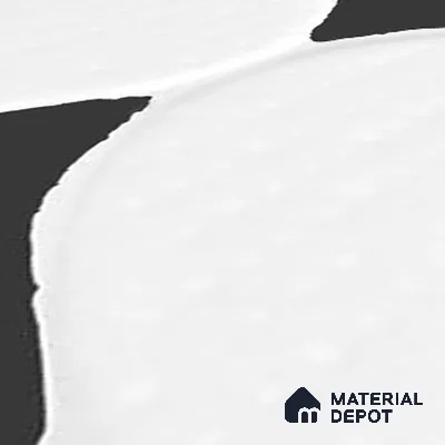 Moroccan Wall Tile TL 05642 Tangier White Wave 6 x 6 inch Ceramic Matte Finish - 9 mm | 5 Random Faces | Suitable for Living Room, Bathroom, Kitchen & Backsplash