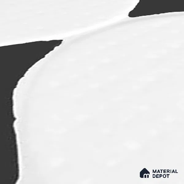 Moroccan Wall Tile TL 05642 Tangier White Wave 6 x 6 inch Ceramic Matte Finish - 9 mm | 5 Random Faces | Suitable for Living Room, Bathroom, Kitchen & Backsplash