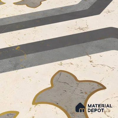 Multifired Moroccan Floor & Wall Tile TL 05662 Zellige Divine Garden 1 ft x 1 ft Vitrified Matte Finish - 9 mm | Suitable for Bathroom, Kitchen & Backsplash