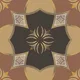 Multifired Moroccan Floor & Wall Tile TL 05671 Zellige Sedona Mandala 1 ft x 1 ft Vitrified Matte Finish - 9 mm | Suitable for Kitchen, Bathroom, Balcony | Image 02