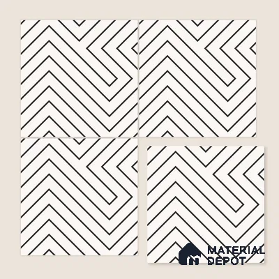 Multifired Moroccan Floor & Wall Tile TL 05682 Zellige Light Onyx 12 x 12 inch Vitrified Matte Finish - 9 mm | Suitable for Living Room, Bathroom, Kitchen & Backsplash