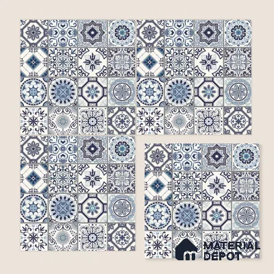 Multifired Moroccan Floor & Wall Tile TL 05684 Zellige Deep Bruno 12 x 12 inch Vitrified Matte Finish - 9 mm | Suitable for Living Room, Bathroom, Kitchen & Backsplash
