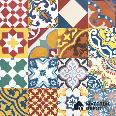 Multifired Moroccan Floor & Wall Tile TL 05687 Zellige Golden Klimt 1 ft x 1 ft Vitrified Matte Finish - 9 mm | Suitable for Kitchen, Bathroom, Balcony