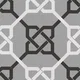 Multifired Moroccan Floor & Wall Tile TL 05706 Zellige Grey Geometrics 12 x 12 inch Vitrified Matte Finish - 9 mm | Suitable for Living Room, Bathroom, Kitchen & Backsplash | Image 01