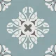 Multifired Moroccan Floor & Wall Tile TL 05718 Zellige Turquoise Bloom 1 ft x 1 ft Vitrified Matte Finish - 9 mm | Suitable for Bathroom, Kitchen & Backsplash | Image 01