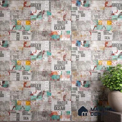 Highlighter Wall Tile TL 05739 Vitara Urban Heritage 4 ft x 2 ft Vitrified Matte Finish - 9 mm | Suitable For Bathroom, Accent/Feature Wall, Dining Area