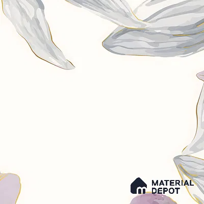 Floral Wall Highlighter Tile TL 05742 Jewel Bramble Beauty 4 ft x 2 ft Vitrified Matte Finish - 9 mm | Suitable for Bathroom, Accent/Feature Wall, Foyer
