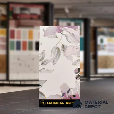 Floral Wall Highlighter Tile TL 05742 Jewel Bramble Beauty 4 ft x 2 ft Vitrified Matte Finish - 9 mm | Suitable for Bathroom, Accent/Feature Wall, Foyer