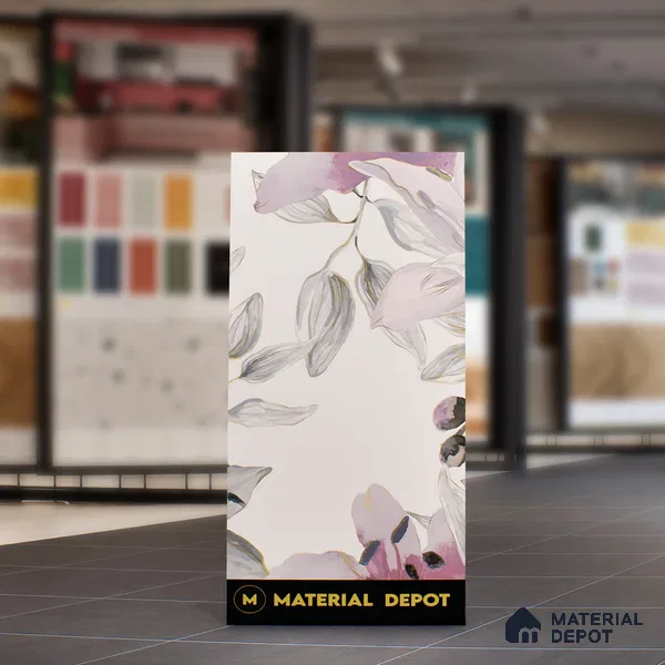 Floral Wall Highlighter Tile TL 05742 Jewel Bramble Beauty 4 ft x 2 ft Vitrified Matte Finish - 9 mm | Suitable for Bathroom, Accent/Feature Wall, Foyer