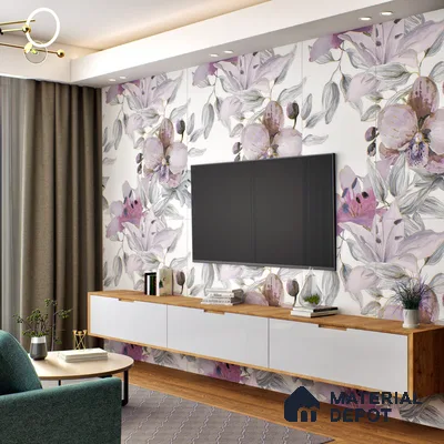 Floral Wall Highlighter Tile TL 05742 Jewel Bramble Beauty 4 ft x 2 ft Vitrified Matte Finish - 9 mm | Suitable for Bathroom, Accent/Feature Wall, Foyer