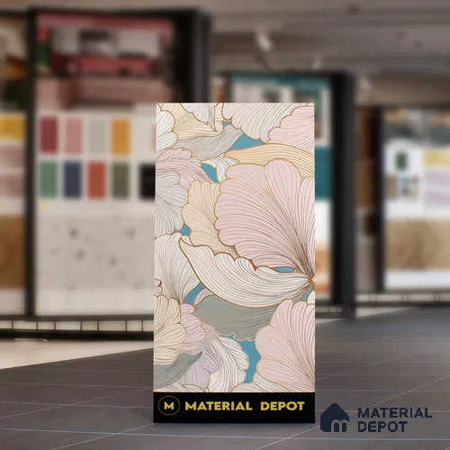 Floral Wall Highlighter Tile TL 05744 Jewel Golden Daffodil 4 ft x 2 ft Vitrified Matte Finish - 9 mm | Suitable for Bathroom, Accent/Feature Wall, Dining Area