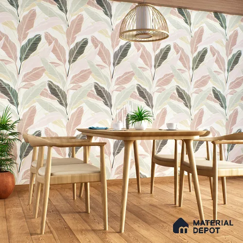 Tropical Wall Highlighter Tile TL 05746 Jewel Rosy Glow 4 ft x 2 ft Vitrified Matte Finish - 9 mm | Suitable for Bathroom, Accent/Feature Wall, Foyer