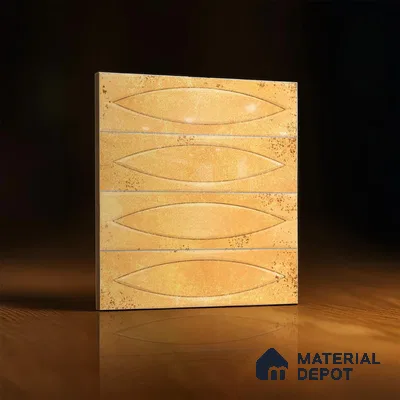 Patterned Wall Tile TL 05749 B Tones Irish Orange 1 ft x 1 ft Ceramic Glossy Finish - 9 mm | Suitable for Living Room, Bedroom, Kitchen, Bathroom | Please Expect a Slight Variation of Pattern