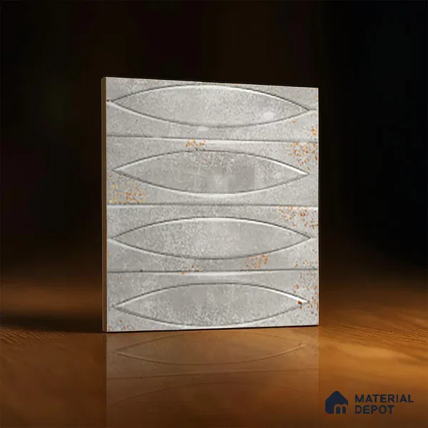 Patterned Wall Tile TL 05749 E Tones Irish Fog 1 ft x 1 ft Ceramic Glossy Finish - 9 mm | Suitable for Living Room, Bedroom, Kitchen, Bathroom | Please Expect a Slight Variation of Pattern