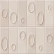 Geometric Wall Tile TL 05750 C Tones Tron Crema 1 ft x 1 ft Ceramic Glossy Finish - 9 mm | Suitable for Living Room, Bedroom, Kitchen, Bathroom | Image 1