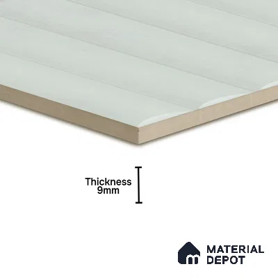Faux Subway Wall Tile TL 05753 C Tones Ridge Sky 1 ft x 1 ft Ceramic Matte Finish - 9 mm | Suitable For Kitchen, Bathroom, Dining Area | Please Expect a Slight Variation of Pattern