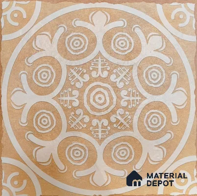 TL 05755 B Golden Highlighter 398x398 mm Matte Finish Vitrified Parking Tile -12 mm (Random Design)