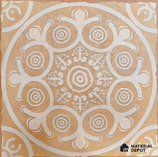 TL 05755 B Golden Highlighter 398x398 mm Matte Finish Vitrified Parking Tile -12 mm (Random Design)