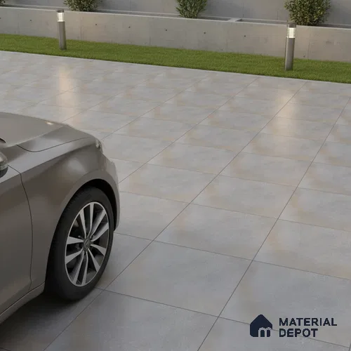 TL 05757 Anthracite Elegance 398x398 mm Matte Finish Vitrified Parking Tile -12 mm (Random Design)