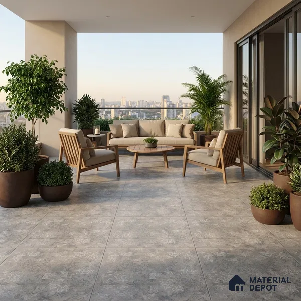 TL 05758 B Dune Highlighter 398x398 mm Matte Finish Vitrified Parking Tile -12 mm (Random Design)