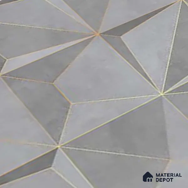 3D Wall Tile TL 05763 B Grey Portion 600x300 mm Glossy Finish Tile -9 mm