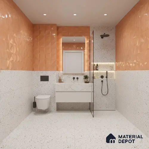 3D Wall Tile TL 05763 D Coral Portion 600x300 mm Glossy Finish Tile - 9 mm