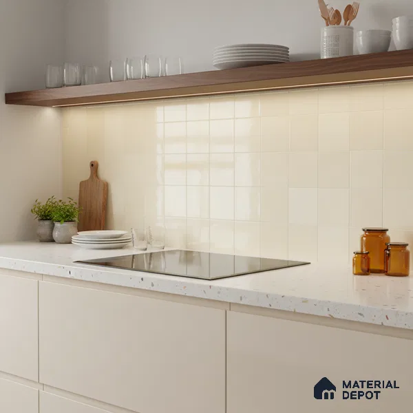 Faux Subway Wall Tile TL 05768 B Imola Peaky Decor 600x300 mm Glossy Finish Tile - 9 mm | Please Expect a Slight Variation of Pattern (Sample)