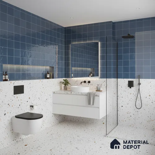 Faux Subway Wall Tile TL 05768 E Imola Ocean Decor 600x300 mm Glossy Finish Tile - 9 mm | Please Expect a Slight Variation of Pattern