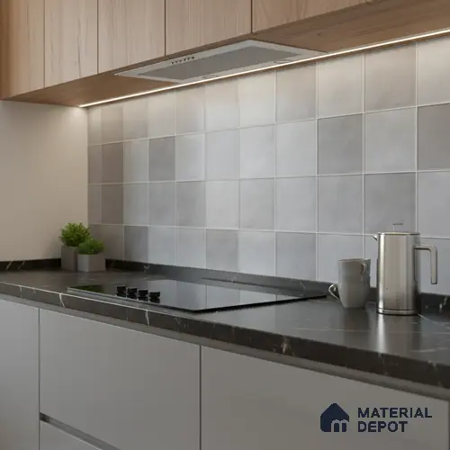 Faux Subway Wall Tile TL 05768 F Imola Grey Decor 600x300 mm Glossy Finish Tile - 9 mm | Please Expect a Slight Variation of Pattern